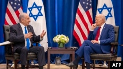 Thủ tướng Israel Netanyahu và Tổng thống Biden trong cuộc gặp tại New York hồi tháng Chín năm ngoái.