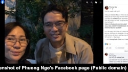 Hôm 20/12, Facebooker Phuong Ngo đăng ảnh chụp chung với Facebooker Sonnie Tran.