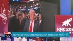 Konvansyon Pati Repibliken an Tanmen ak Repons Trump pou yon Kestyon Anpil Moun tap Poze 