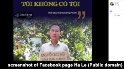 Một bức ảnh ông Đặng Đăng Phước trên trang Facebook vợ ông mang tên Hà Lê, 22/6/2023.