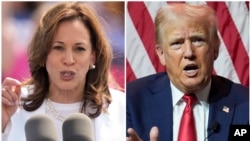 Phó Tổng thống Kamala Harris, ứng cử viên tổng thống của Đảng Dân chủ, và cựu Tổng thống Donald Trump, ứng cử viên tổng thống của Đảng Cộng hòa