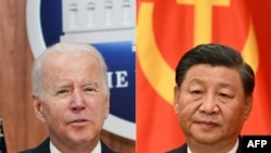 Ảnh phối hợp Tổng thống Hoa Kỳ Joe Biden (trái) và Chủ tịch Tập Cận Bình của Trung Quốc. 