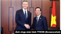 Chủ tịch Võ Văn Thưởng gặp Thống đốc California Gavin Newsom tại San Francisco 