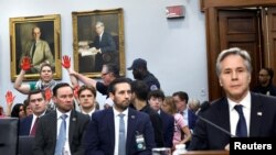 U.S. Secretary of State Blinken testifies before a Senate Foreign Relations Committee hearing on Capitol Hill in Washington