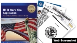 Đơn xin visa H-1B của Sở Di trú và Nhập tịch Hoa Kỳ. 