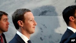 Ông Mark Zuckerberg tại Điện Capitol ngày 9/4/2018.