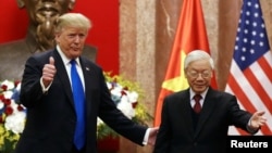 Tổng thống Donald Trump và Tổng Bí thư Chủ tịch nước Nguyễn Phú Trọng.