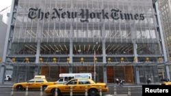 Trụ sở chính của tờ New York Times tại New York.