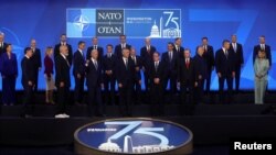 Các nhà lãnh đạo NATO dự Thượng đỉnh NATO kỷ niệm 75 năm thành lập tại Washington D.C., ngày 10/7/2024.