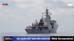 Tàu hộ vệ Quang Trung 016 của Hải quân Việt Nam. Photo VTV