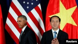 Tổng thống Mỹ Obama và Chủ tịch nước Trần Đại Quang, tháng 5/2016.