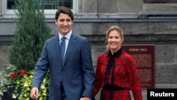 Thủ tướng Canada Justin Trudeau và Phu nhân Sophie Gregoire Trudeau.