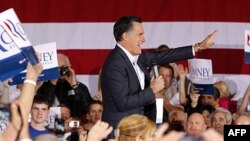 Ông Mitt Romney tại cuộc vận động ở Reno, Nevada, ngày 2 tháng 2, 2012