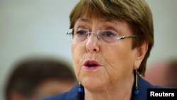 Cao Ủy trưởng Nhân quyền Liên hiệp quốc Michelle Bachelet. 