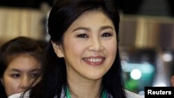 Bà Yingluck đã đi châu Âu tuần này.