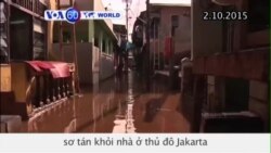 Người dân sơ tán khỏi nhà ở Jakarta vì mưa ngập (VOA60)