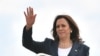 (FILES) US Vice President Kamala Harris makes her way to board a plane before departing from Andrews Air Force Base in Maryland on June 14, 2021. Harris is traveling to Greenville, South Carolina to kick off a national vaccination tour.