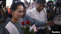 Lãnh tụ dân chủ Aung San Suu Kyi.