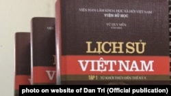 Bộ sách sử mới của Việt Nam, do Viện Hàn lâm Khoa học Xã hội Việt Nam biên soạn, 18/8/2017