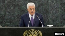 Tổng thống Palestine Mahmoud Abbas phát biểu trước cuộc họp Đại hội đồng Liên hiệp quốc