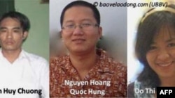 Ba nhà hoạt động Đoàn Huy Chương, Nguyễn Hoàng Quốc Hùng, Đỗ Thị Minh Hạnh