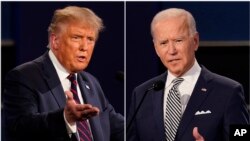 Ông Donald Trump và ông Joe Biden.