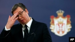 Tổng thống Serbia Aleksandar Vucic.