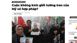 Bài viết Cuộc không kích giết tướng Iran của Mỹ có hợp pháp? của tác giả Mai Vũ Pham trên Luật khoa Tạp chí.