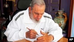 Cựu lãnh đạo Cuba Fidel Castro ở Havana, Cuba, ngày 19 tháng 4 năm 2015. 