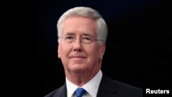 Bộ trưởng Quốc phòng Anh Michael Fallon.