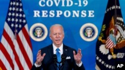 Hôm 10/3, Tổng thống Joe Biden phát biểu tại tòa nhà Eisenhower gần Nhà Trắng.