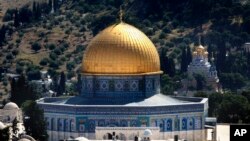 Giáo đường Hồi giáo Aqsa, một địa điểm linh thiêng trong thành phố Jerusalem.