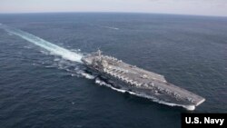 Hàng không mẫu hạm USS Abraham Lincoln (ảnh tư liệu)