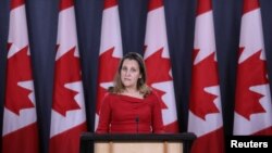 Ngoại trưởng Canada Chrystia Freeland.