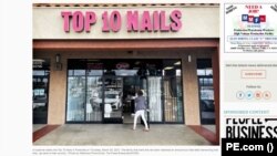 Top 10 Nails, nơi nhận bức thư với lời lẽ thù hận. (Hình: Trích xuất từ pe.com)