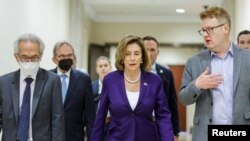 U.S. House Speaker Nancy Pelosi holds news conference on Capitol Hill in Washington