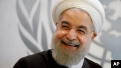 Tổng thống Iran Hassan Rouhani tham dự Đại hội đồng Liên Hiệp Quốc ngày 26/9/2015 tại New York.