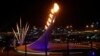 The Olympic Cauldron is seen in the Olympic Park at the end of the opening ceremony of the 2014 Sochi Winter Olympics, February 7, 2014. REUTERS/Marko Djurica (RUSSIA - Tags: SPORT OLYMPICS) - RTX18DE9