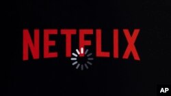 Logo của Netflix trên một thiết bị di động.