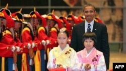 Tổng thống Mỹ Barack Obama tại tiệc chiêu đãi dành cho Hội nghị thượng đỉnh G20 tại Seoul, Hàn Quốc, Thứ Năm 11/11/2010