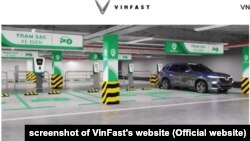 VinFast từng nói họ xây 2.000 trạm sạc ô tô điện trên khắp Việt Nam trong năm 2021.