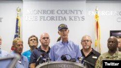 Thống đốc tiểu bang Florida Rick Scott nói về cơn bão Irma.