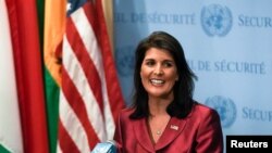 Đại sứ Mỹ tại LHQ Nikki Haley.