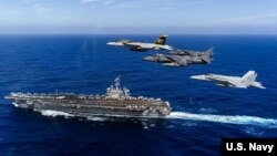 USS Carl Vinson từng nhiều lần đi qua Biển Đông.