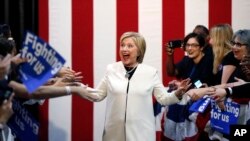 Ứng viên tổng thống của đảng Dân chủ Hillary Clinton tại Miami, ngày 1/3/2016.