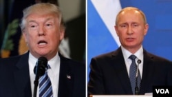 Tổng thống Mỹ Donald Trump và Tổng thống Nga Vladimir Putin 