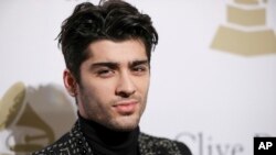 Zayn Malik tại Gala tiền Grammy được tổ chức ở khách sạn Beverly Hilton, California, hôm 11/2.