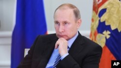 Tổng thống Nga Vladimir Putin tại điện Kremlin.