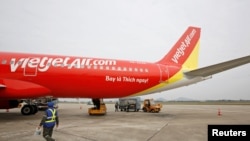 Một máy bay của hãng VietJet.