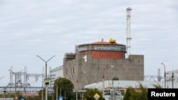 FILE PHOTO: A view shows the Zaporizhzhia Nuclear Power Plant outside Enerhodar